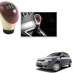 KOZDIKO Leatherette Wooden Finished Gear Knob Beige Car Gear Shift knob for Mahindra Verito-14