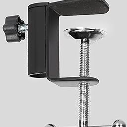 SUBTON BASICS C-Shaped Base Clamp for Overhead Tripod, Tablet, Gooseneck Mobile & Microphone Scissor Arm Stand-4