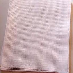 generic Plastic Mesh Canvas Sheets Eye Mesh Plastic Needlepoint Canvas for for Embroidery 32 x 25cm (White Colour)-picture-12