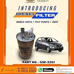 SUPER SERVO FILTERS SSF-3351 DIESEL FILTER INDICA VISTA/FIAT PUNTO/ZEST-0