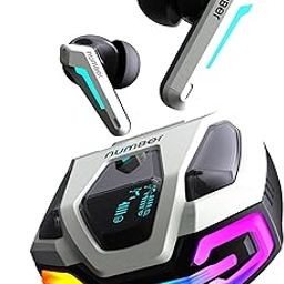 numBer Super Buds GT M9 ANC (32db) Truly Wireless in Ear Earbuds with 60H Playtime, Dual Pairing Ear Buds, 35ms Low Latency, 13mm Speakers, 4Mic ENC, BT 5.4, Fast Charging, Made in India (Glass White)-14