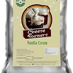 Tea Planet Cheese Foamer – Vanilla Cream Flavor | Rich, Creamy, and Velvety Topping for Bubble Tea, Milkshakes, and Desserts | Non-GMO, Quick & Easy Preparation, (1000gms, Vanilla Cream)-image-8