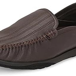 Genuine Leather Slip-On Men's Formal Shoe |Stylish with Soft Cushioned Insole |Trendy Non Lace-Up Design |Durable Leather with Anti-Skid Sole | Perfect for Formal Wear (4033)-17