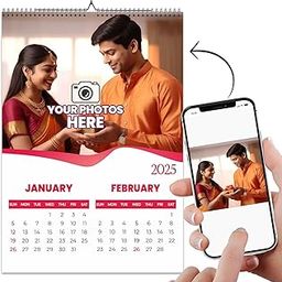 Exello 2025 Customized Photo Calendar | Personalized Wall Hanging Photo Calendars | Large Wall Calendar | Monthly Calendar | Our Personalized Calendar is Unique Gift for All Occasions to Surprise your loved ones-32