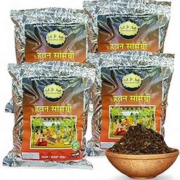 Maa Pooja Mart MPM Havan Samagri, 500g x Pack of 4, Hawan Samagri for Pooja Home 2kg Mixture of Various Dried Herbal, Roots and Leaves for Vedic Yagya, Incense, dhoop, hawan, Navratri, Homa,yagya-image-5