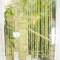 THE STYLE SUTRA Heart Tassel Door Curtain Window Room Divider - Green-image-22