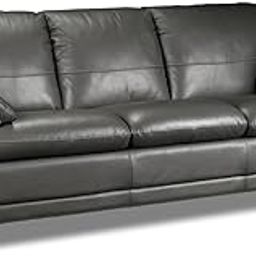 ESPOSENDE OSENNS0070 3 Seater Sofa Grey Leatherette Couch for Living Room, Office & Bedroom Modern, Comfortable & Durable Sofa Set-image-36