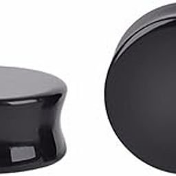 1 Pair Natural Obsidian Stone Double Flared Flesh Tunnels Ear Plugs Gauges Stretcher Expander-image-77