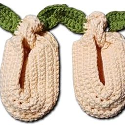 Baby Shoes for Newborns & Infants – Soft Sole Cotton Booties for Baby Girls | Handmade Crochet Baby Slippers |With Custom Colors | 0-12 Months-picture-1