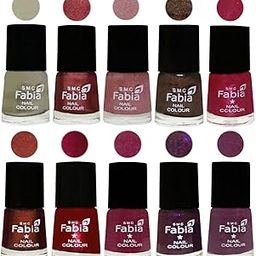 SMC Fabia Nail Paint | Glossy & Shine Nail Polish Combo| 6 ml Each) - Set of 10 Multicolor,05835-image-28