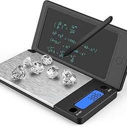 fING Digital Scale With Notepad, Jewellery Weighing Pocket Scale with LCD Display Writing Tablet, 2 in 1 Genesis Digital Scale with writing pad | Kitchen For Fruits & more-6