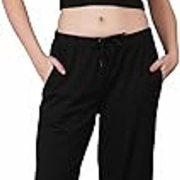 Women's black cotton Top & Trackpants Jogger Set II Lounge wear II Yoga set II Gym Set II Travel Friendly II Workout Set-image-98