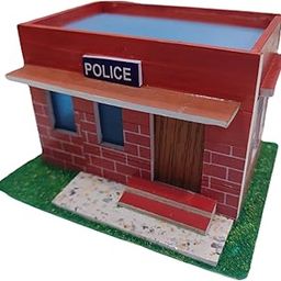 Generic Handmade Miniature Police Station Model, Foam Board, for School/College Projects-15