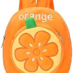 Kids Preschool Bag for Boys and Girls, Cute Soft Plush school Animal Cartoon Mini Backpack Little kids bags for 2-5 years Baby/Boys/Girls Nursery, Preschool,Picnic (Orange)-image-64