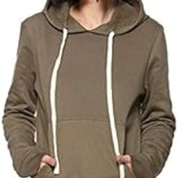 Cotton Full Sleeve Solid Women Stylish Casual Hooded Regular Sweatshirt(Azu19_H_W_Pln_Ol_Az_M) Dark Olive, medium-image-70