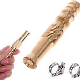 Mashki Water Spray Nozzle for Car Wash Bike Washing for 1/2" Hose Pipe High Pressure Water Gun Nozzle Adjustable Car Washer Gun Brass Jet Water Spray Nozzle for Garden & Window-image-52