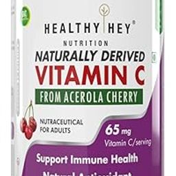 HealthyHey Nutrition 100% Natural Vitamin C from Cherry - 60 Veg. Capsules-image-10