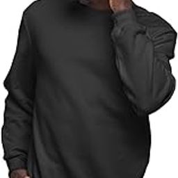 Black Unisex Plain Sweatshirt-image-4