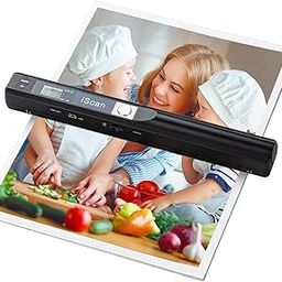 Portable Scanner, 900 DPI Handheld Photo Scanner for A4 Documents, JPG PDF Format, Wand Document Scanner, Uploads Images to Computer Via USB Cable (Black)-13