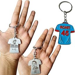Asha Maven Cricket Keychain Combo Pack | Dhoni 7, Virat 18 & More | Stylish Spinning & Metal Keyring for Bike, Car, Bag | Cricket Fan Gift for Boys & Men-image-95