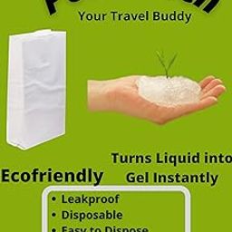 Dr. BOHRRAS Pee Pouch Bags 10 pc with Magic Gel 800 ml Car Travel Urine Toilet Paper Bags Kids Adult Men Women Plain Discreet Pouch Ecofriendly Biodegradable Portable Turns Liquid into Gel Immediately-image-58