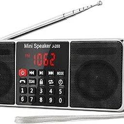 J-288 Portable Radio AM FM with Bluetooth Speaker, Sleep Timer, Power-Saving Display, Ultra-Long Antenna, AUX Input & USB Disk & TF Card MP3 Player, NO Manual Preset-14