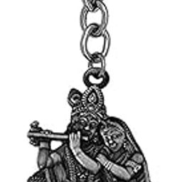 Shri Radha Krishna Cow Idol Keychain for Gifting, Good Luck and Protection-picture-54