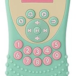 DTR Creation Baby Remote Control Toy ? Soft Silicone Teether for Infants | Food-Grade Material | Musical Learning Toy with Numbers & Buttons | Safe for 3+ Months Boys & Girls (Green)-image-78