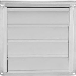 Maxmartt Dryer Vent Cover, Outdoor Louver Vent Hood, 100mm Stainless Steel Square Weather Wall Air Vent-image-14