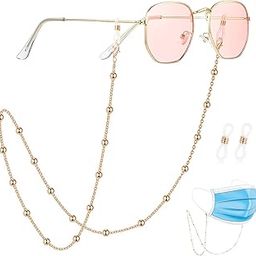 Eyeglass Specs Holder Strap | Anti-slip Spectacle Chain with Stylish Beads | Elegant Specs Chain for Women | Secure & Fashionable Eyewear Accessory-22