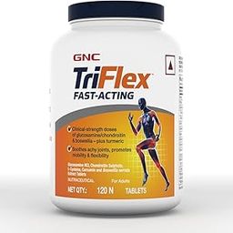 GNC TriFlex Fast Acting | 120 Caplets | 7X Better Joint Health | Soothes Painful Joints | Relieves Stiffness | Provides Mobility Support | Formulated In USA | Contains Glucosamine & Chondroitin-10