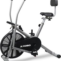 Kobo Air Bike Exercise Cycle For Home 120 Kg User Weight || Exercise Bike For Home Gym 2 in 1 with Back Rest-3