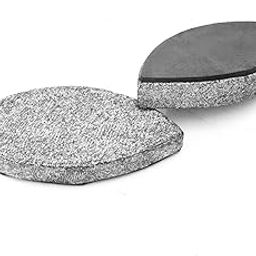 Praganiya Traditional Rubbing Stone For Termuric, Almont and Herbs Leaf shape Scratch Proof Bottom-27
