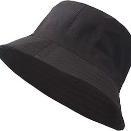 Unisex Cotton Fishermen Bucket Cap Hat (Pack of 1) (Black_Free Size)-picture-19