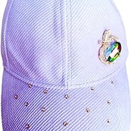 Trendy caps for Ladies | Fashionable caps | Caps for Women - Lavender Color Cap, Corduroy Baseball caps for Purple Cap for Stylish for Women-image-28