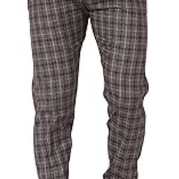 Men's Stretchable Checkered Regular Fit Formal Trouser |Trousers for Office, Party-picture-29