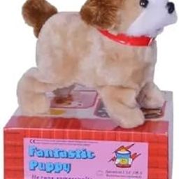 NKL® Fantastic Jumping Dog Jumping Walking & Barking, Puppy Back Flip Battery Operated Toy with Sound and Music Best Gift for Kids_42-30