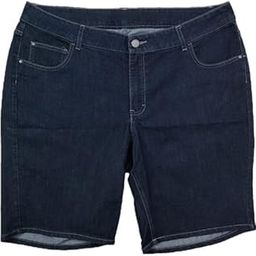 Plus Size Women Slim FIT Stretchable Denim Long Shorts(Bermuda) - MID Rise - Faded Dark Blue Color - Waist Size (4XL) 40 to (5XL) 42 inches-image-4
