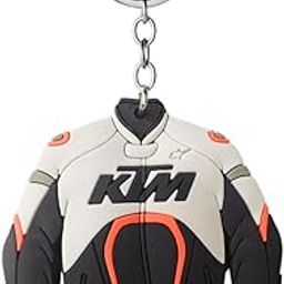 Yaa Catchy KTM Double Side 3D Rubber High Durable Material Unique Stylish Keychain key ring for Bike.Desgin Helmet & Jacket & Bike for KTM Lovers-image-5