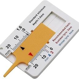 amiciTools Tyre Thread Measuring Gauge, 0~20mm Depth Gauge for Car Bike Wheel-17