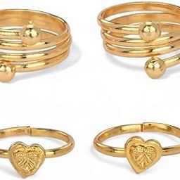 Combo of 2 Pair Toe Rings Adjustable, Trendy & Fashionable Accessories for Women-image-97