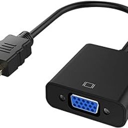 TXY HD 1080P HDMI to VGA Cable Converter with Audio Power Supply HDMI Male to VGA Female Converter Adapter for Tablet Laptop PC TV (Black)-image-62