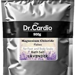 Dr Cardio Natural Bath Salt | Dead Sea Salt Magnesium Chloride Flakes for Foot and Body Soaks | Replenish Magnesium Levels | Relaxing & Rejuvenating Muscles & Joints (900g, Lavender)-10
