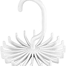2 Pack Updated Twirl Tie Rack Belt Hanger Holder Hook for Closet Organizer Storage White-image-63