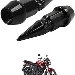 LOVMOTO Universal Spiked Valve Caps,Aluminum Alloy Dustproof and Waterproof Tire Valve Stem Caps, Suitable for Cars, Trucks and Motorcycles (2PCS Black) Comfortable with Sz-x-image-34