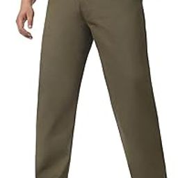 Men's Cotton Regular Fit Casual Chinos Trousers Stretch-image-90