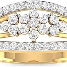 pc jeweller 18k (750) Yellow Gold and Solitaire Ring for Women-picture-4