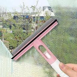 Brush 3 in 1 Mesh Cleaning Brush & Wiper with Attached Spray Bottle Net Cleaner Double-Sided Window Cleaner Glass Washing Bathroom Cleaner, Household Cleaning Supplies-image-86