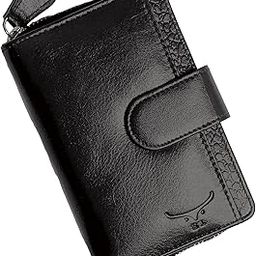 Premium Genuine Leather Women’s Wallet | Stylish Bifold Design | 8 Card Slots, 4 Hidden Pockets & Spacious Currency Compartment | Secure Zipper & Button Closure | Elegant & Durable-image-30