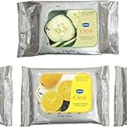 GINNI CLEA Cleansing & Refreshing Wipes Makeup Remover Wipes Wet Wipes for Face Moisturizing Tissues - Cucumber, Rose, Lemon & Orange, 40 Counts (Pack of 4-10 counts each)-7